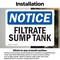 Signmission Filtrate Sump Tank, 14 in W x Rectangle, Vinyl Decal OS-2PACK-NS-D-1014-L-12505 - alternate 3